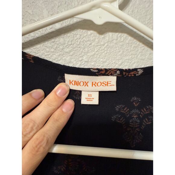 Women's Bishop‎ 3/4 Sleeve A-Line Dress - Knox Rose Black - XS - Picture 3 of 4